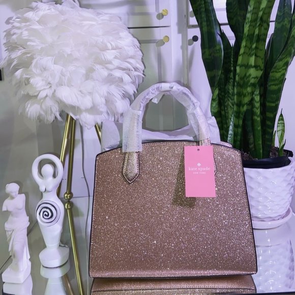 Kate Spade Tinsel Satchel- Rose Gold - Picture 1 of 7